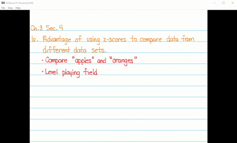 Solved Explain The Advantage Of Using Z Scores To Compare Observations Solved Explain The Advantage Of Using Z Scores To Compare Observations
