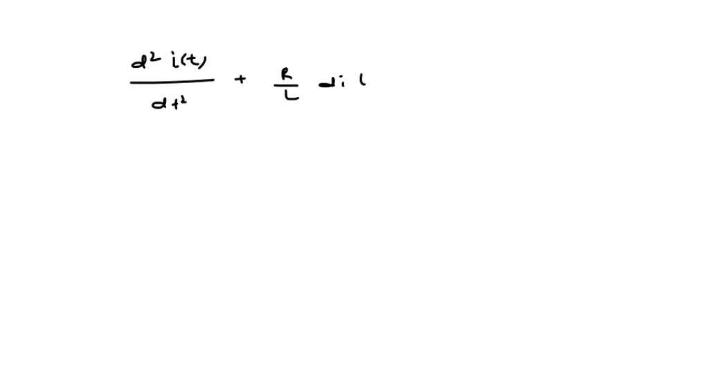 SOLVEDA resistor R=1 Ω, a capacitor C=1 F and an inductor L=1 H are