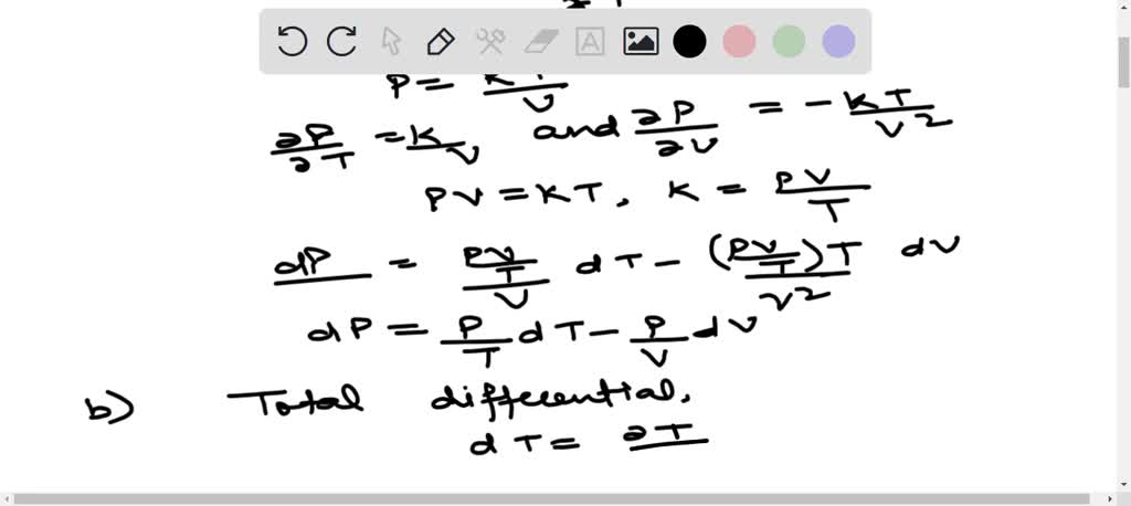 SOLVED:The pressure p, volume V and temperature T of a gas are related ...