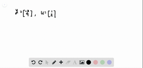 let-mathbfyleftbeginarrayr-3-9endarrayright-and-mathbfuleftbeginarrayl1-2endarrayright-compute-the-d