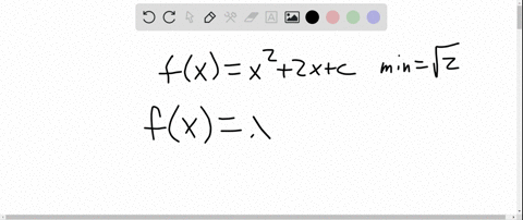 for-which-value-of-c-will-the-minimum-value-of-the-function-fxx22-xc-be-sqrt2