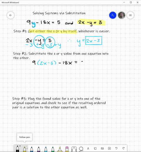 solve-each-system-by-substitution-beginaligned9-y-18-x-5-2-x-y-3endaligned