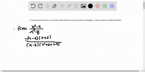 find-the-values-of-x-if-any-at-which-f-is-not-continuous-and-determine-whether-each-such-value-is--2