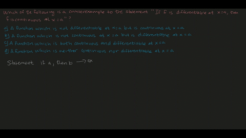 which-of-the-following-would-be-a-counterexample-to-the-statement-if-f-is-differentiable-at-xa-the-3