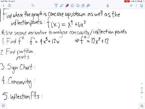 SOLVED:Find the intervals on which the graph of f is concave upward ...