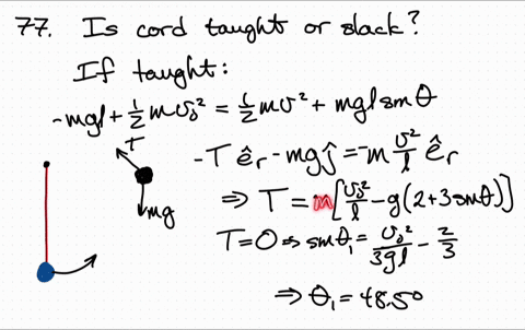 the-1-mathrmkg-ball-at-a-is-suspended-by-an-inextensible-cord-and-given-an-initial-horizontal-veloci