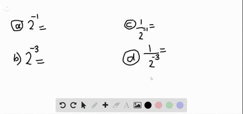 express-the-following-numbers-without-using-exponents-a-2-1-________-b-2-3-_________-c-leftfrac12rig