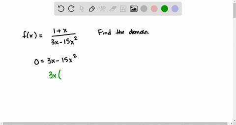 find-the-domain-of-the-function-f-given-by-each-of-the-following-fxfrac1x3-x-15-x2