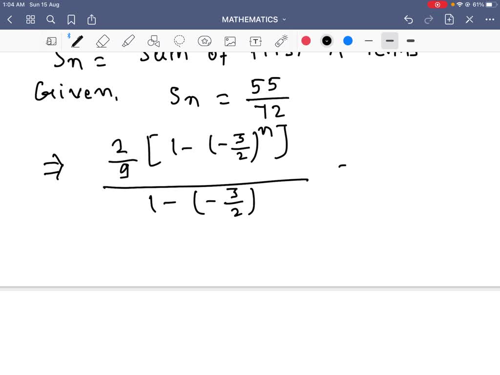 solved-sum-of-a-certain-number-of-terms-of-the-series-2-9-1-3