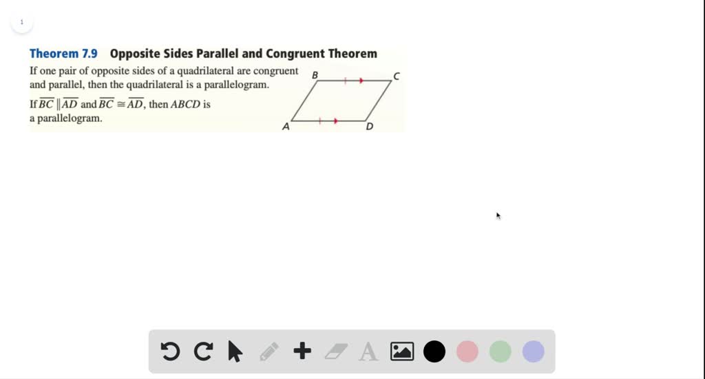 SOLVED:CONSTRUCTION Describe a method that uses the Opposite Sides ...