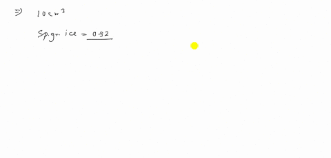a-glass-of-water-has-a-10-mathrmcm3-ice-cube-floating-in-it-the-glass-is-filled-to-the-brim-with-c-2