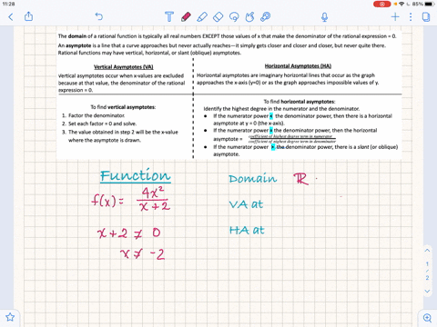 find-the-domain-of-the-function-and-identify-any-vertical-and-horizontal-asymptotes-fxfrac4-x2x2