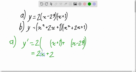 determine-the-points-where-the-tangent-to-the-curve-is-horizontal-a-y2x-29x1-b-yleftx22-x1rightleftx