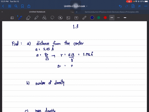if-the-lattice-constant-of-silicon-is-543-aa-a-calculate-a-the-distance-from-the-center-of-one-silic