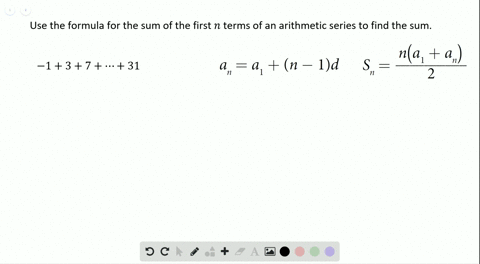 use-the-formula-for-the-sum-of-the-first-n-terms-of-an-arithmetic-series-to-find-the-sum-137ldots31
