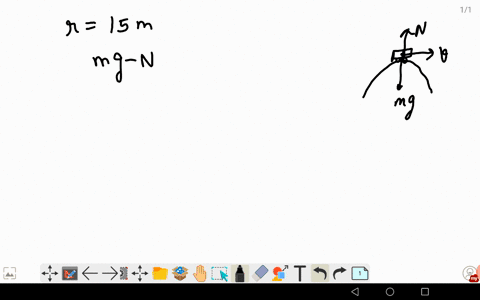 a-roller-coaster-car-is-going-over-the-top-of-a-15-m-radius-circular-rise-at-the-top-of-the-hill-the