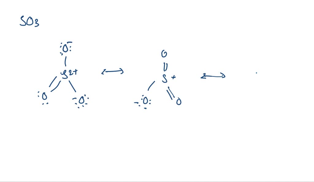 SOLVED:Write all the resonance structures for (a) SO3 (b) SCN^-