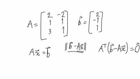 find-the-least-squares-solution-of-the-equation-a-mathbfxmathbfb-aleftbeginarrayrr-2-2-1-1-3-1-endar