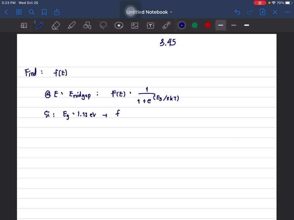 SOLVED: Calculate The Probability That A State In The Conduction Band ...