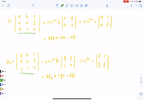 use-cramers-rule-to-solve-the-system-for-x-leftbeginarrayl-a-xb-yc-zd-e-x-quad-quadf-zg-h-xi-yquad-q