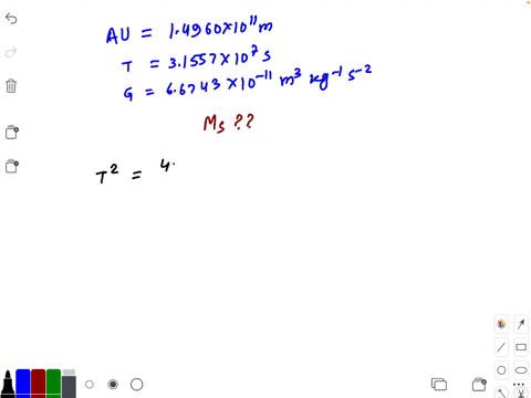 the-astronomical-unit-au-equal-to-the-mean-radius-of-the-earths-orbit-is-14960-cdot-1011-mathrmm-a-2