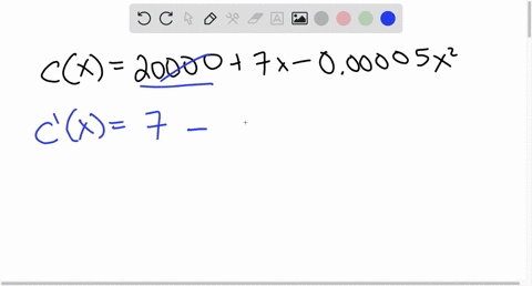 for-each-cost-function-find-the-marginal-cost-at-the-given-production-level-x-and-state-the-units-of