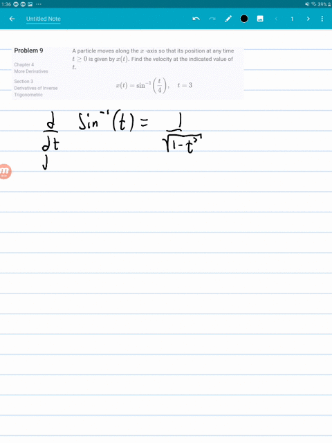a-particle-moves-along-the-x-axis-so-that-its-position-at-any-time-t-geq-0-is-given-by-xt-find-the-v
