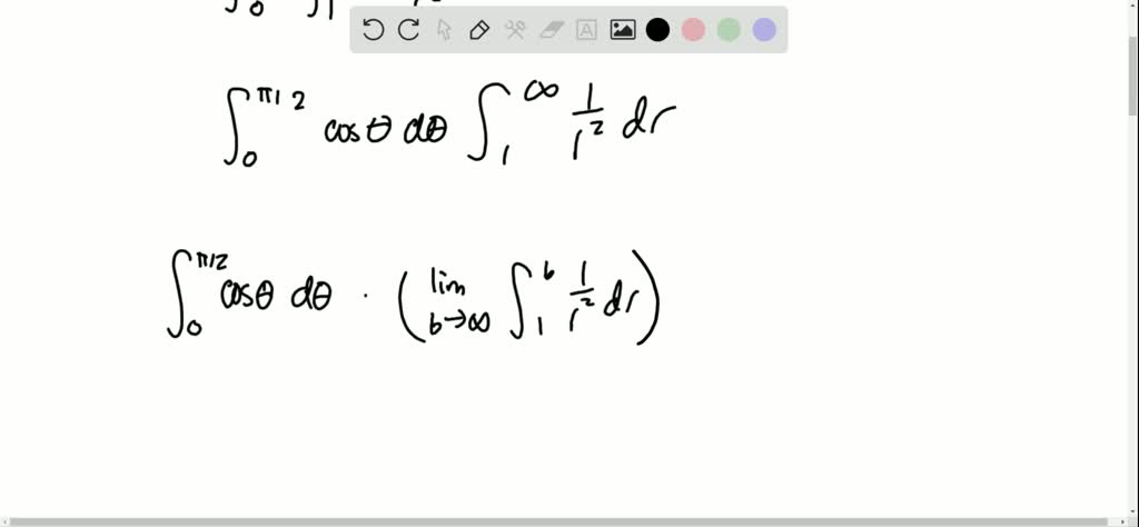 SOLVED:Improper integrals Improper integrals arise in polar coordinates ...