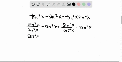 Solved Prove Each Identity Frac Tan 2 X Tan X Tan 2 X Tan X Sin 2 X