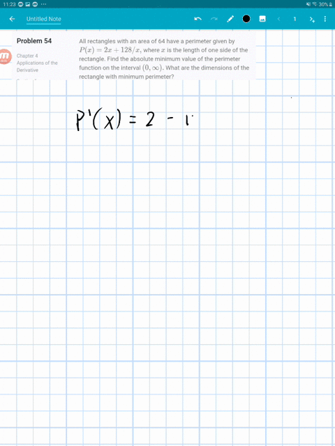 all-rectangles-with-an-area-of-64-have-a-perimeter-given-by-px2-x128-x-where-x-is-the-length-of-on-2