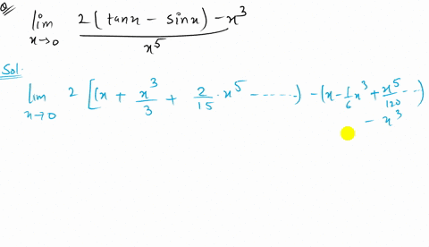 lim-_x-rightarrow-0-lim-_x-rightarrow-0-frac2tan-x-sin-x-x3x5-is-equal-to-a-1-4-b-1-2-c-1-3-d-none-o