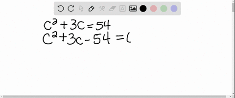 SOLVED:(a) solve. (b) check. c^2-15 c+54=0