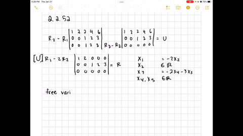 reduce-these-matrices-a-and-b-to-their-ordinary-echelon-forms-u-a-aleftbeginarraylllll1-2-2-4-6-1-2-