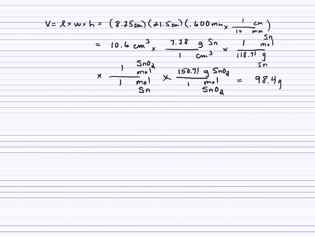 When tin comes in contact with the oxygen in the air, tin(IV) oxide