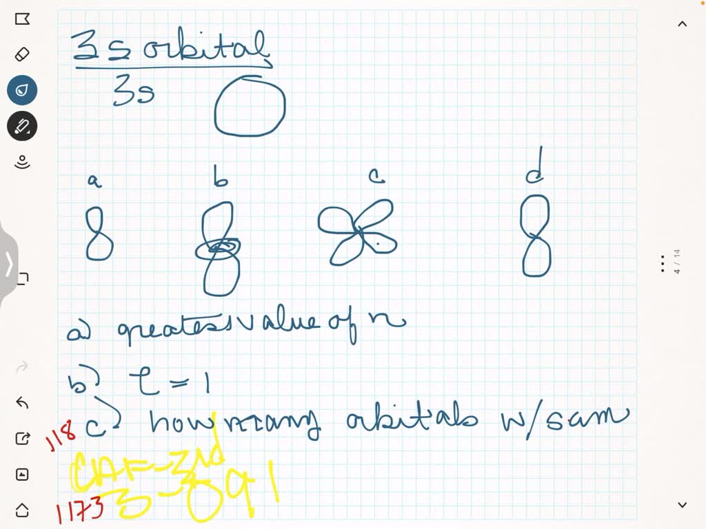 SOLVED:A 3 S Orbital Is Illustrated Here. Using This As A Reference To ...