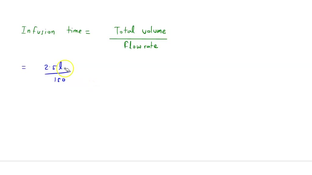 SOLVEDA prescription reads 1000 mL D5 W to infuse at a rate of 125 mL