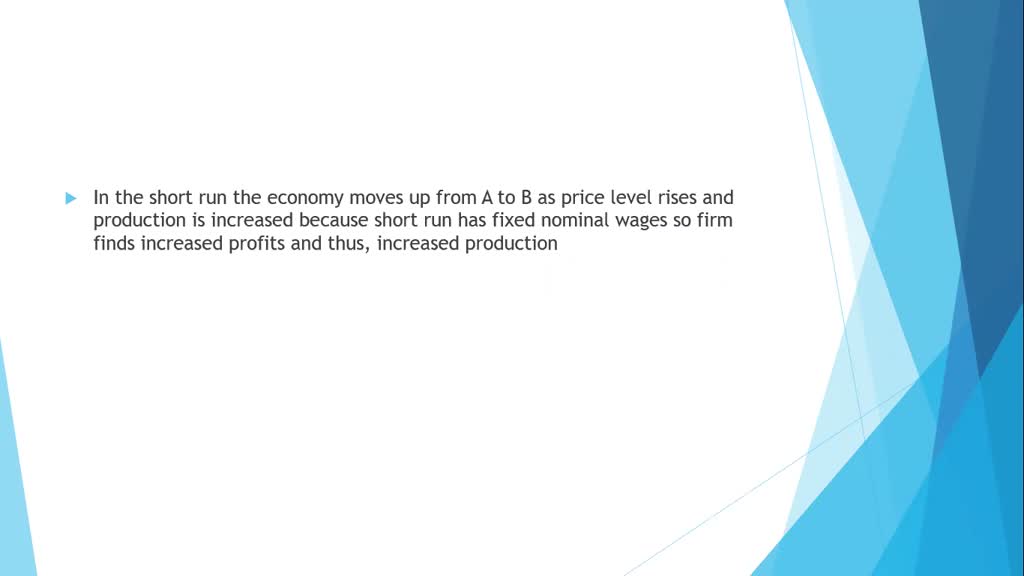 The economy is at point $A$ in the accompanying diagram. Suppose that the aggregate price level rises from $P_{1}$ to $P_{2}$. How will aggregate supply adjust in the short run and in the long run to the increase in the aggregate price level? Illustrate with a diagram.