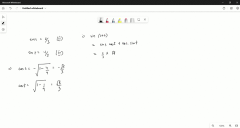 use-the-given-information-to-find-a-sin-stb-tan-st-and-c-the-quadrant-of-st-sin-sfrac23-and-sin-t-3