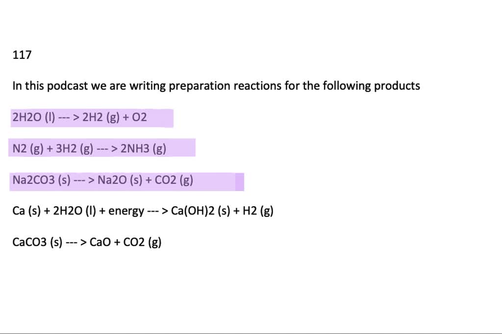 SOLVED:Write A Balanced Equation For The Preparation Of (a) Molecular ...