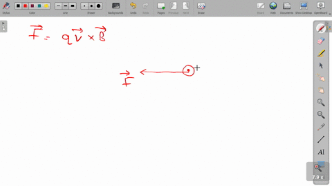 magnetic-force-on-a-moving-positive-charge-is-defined-by-overrightarrowmathbfrq-overrightarrowmathbf