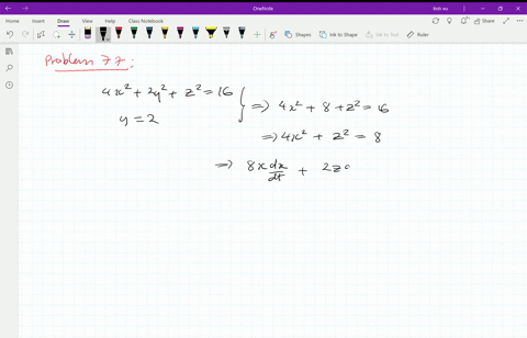 Solved The Paraboloid Z 6 X X 2 2 Y 2 Intersects The Plane X 1 In A Parabola Find Parametric Equations For The Tangent Line To This Parabola At The Point 1 2 4 Use A Computer To Graph The