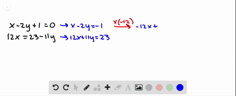 use-the-elimination-method-to-solve-each-system-leftbeginarrayl-x-2-y10-12-x23-11-y-endarrayright