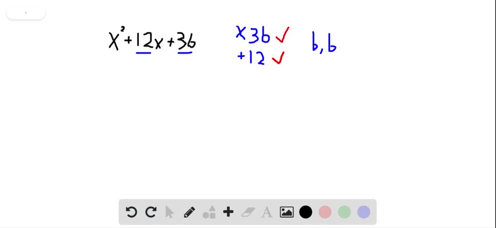 is x 2 36 factorable