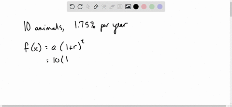 write-an-exponential-model-for-a-population-that-started-with-10-animals-and-is-growing-at-an-annual
