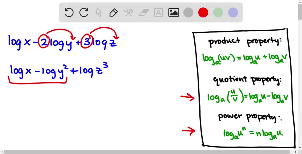 SOLVEDCondensing Logarithmic Expressions In Exercises 6984, use the
