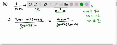 solve-frac3m2frac2mfrac4-m-4m2-4-2