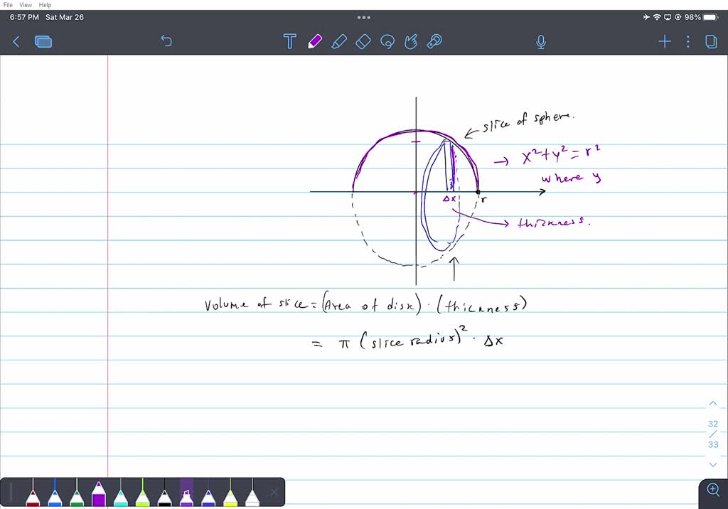 the volume of sphere whose radius is r is