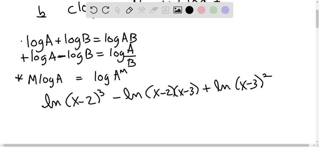 SOLVED:Use the rules of natural logarithms to find the value of x ...