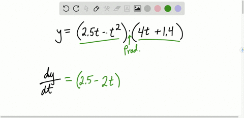 find-the-indicated-derivatives-and-simplify-fracd-yd-t-text-for-yleft25-t-t2right4-t14