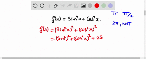 the-period-of-the-function-fxsin-4-xcos-4-x-is-a-pi-b-fracpi2-c-2-pi-d-none-of-these